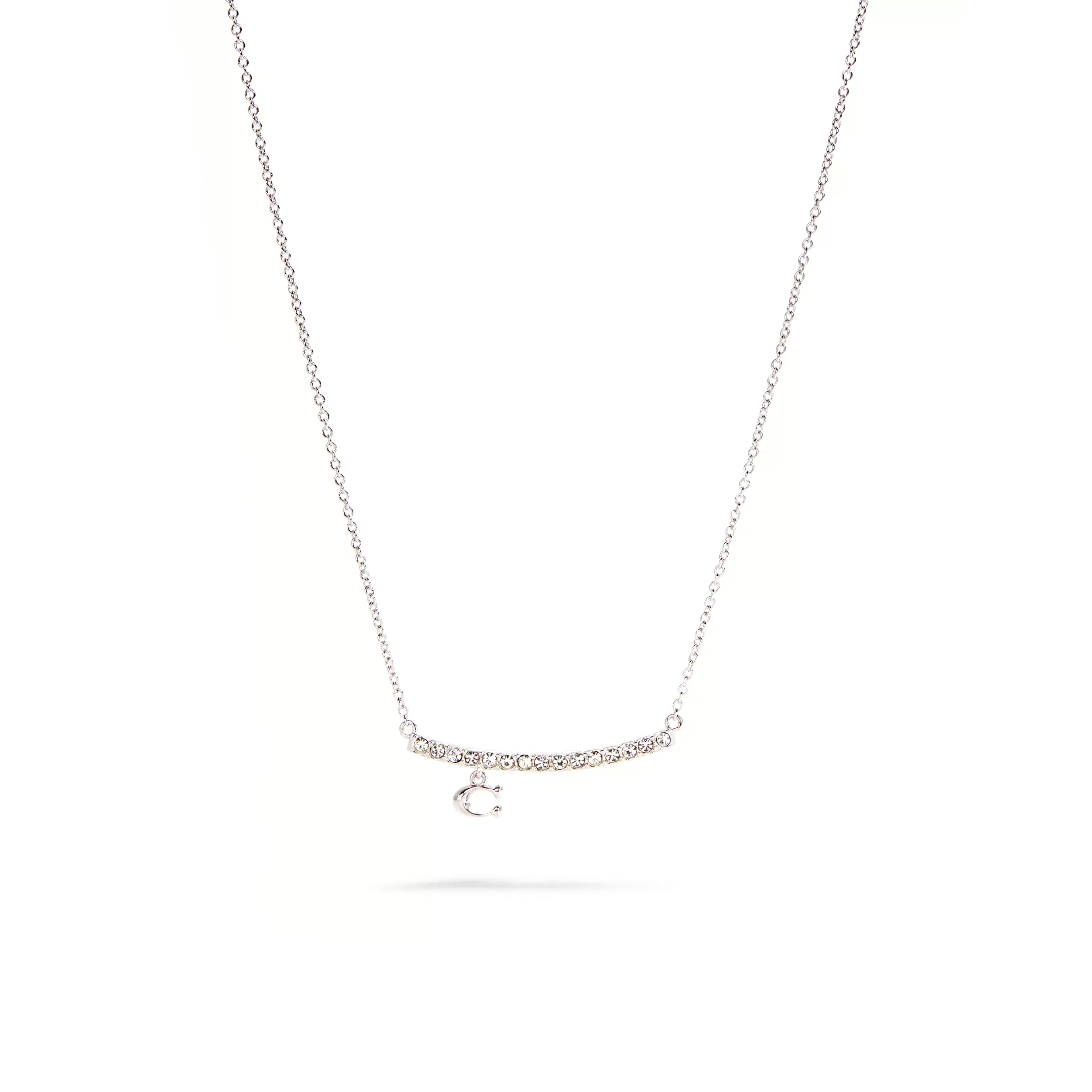 COACH SIGNATURE PAVÉ BAR NECKLACE 91431